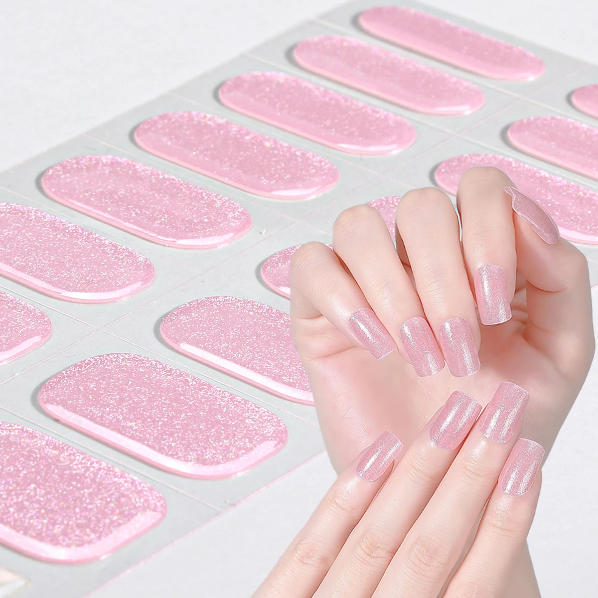 16 نصائح شبه علاج هلام مسمار شرائط سباركلي التسلق DIY بها بنفسك هلام مسمار ملصقات ذاتية اللصق هلام مسمار يلتف غطاء كامل UV مسمار ملصقا