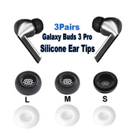 3Pairs Silicone Ear Tips for Samsung Galaxy Buds 3 Pro Wireless Earbuds Eartips Galaxy Buds 3 Pro Tips headphones Earplugs L/M/S