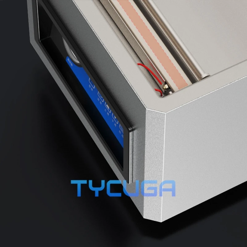 Камерный вакуумный упаковщик 180 Вт, вакуумная упаковочная машина из нержавеющей стали, сухой и влажный порошок, запечатывание пищевых продуктов для домашних продуктов, мяса, маринадов