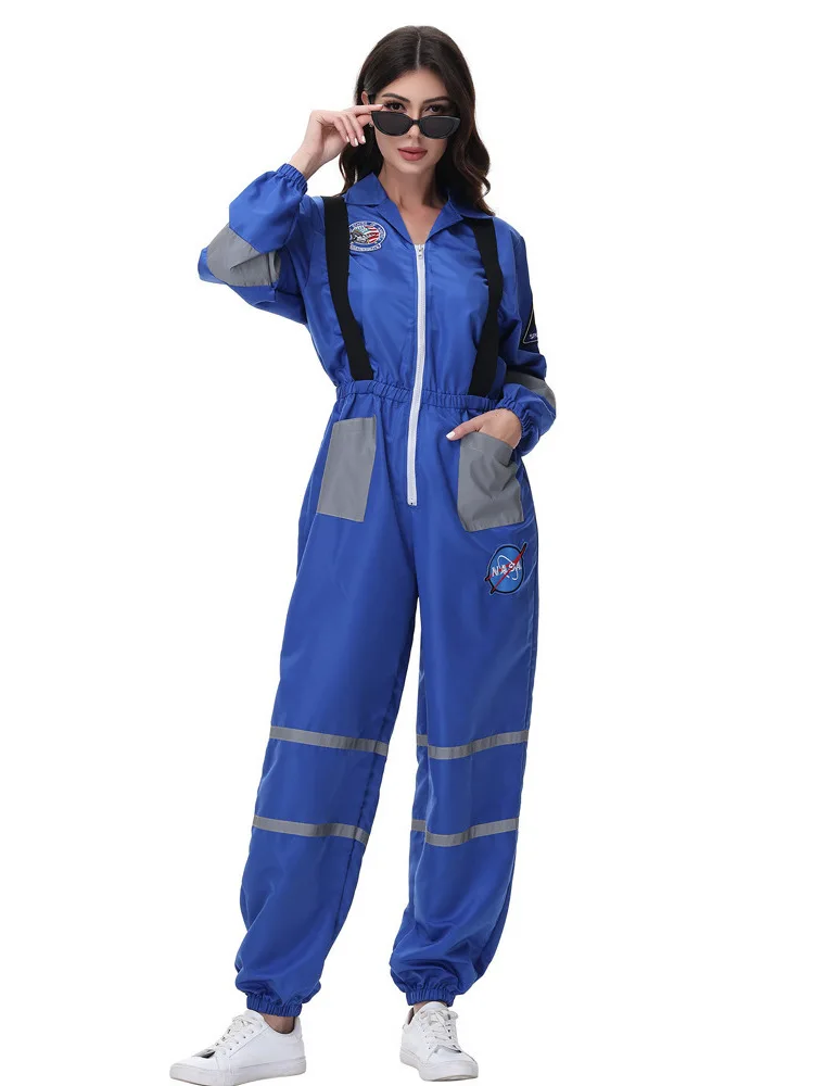 

Adult Space Suit loween Cos Performance Outfit Astronaut Festival Par up Role-plang Costume Cross-Border
