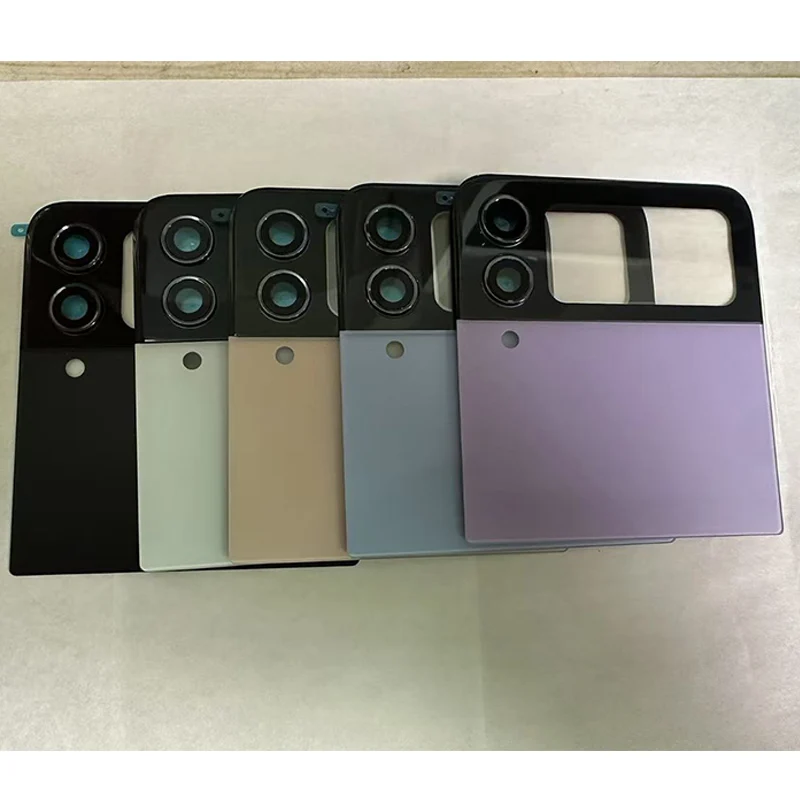 Mobile Phone Back Cover Case Glass Replacement For Samsung Galaxy Z Flip4 F7210 F721U/B/N Battery Cover Rear Door Housing Case