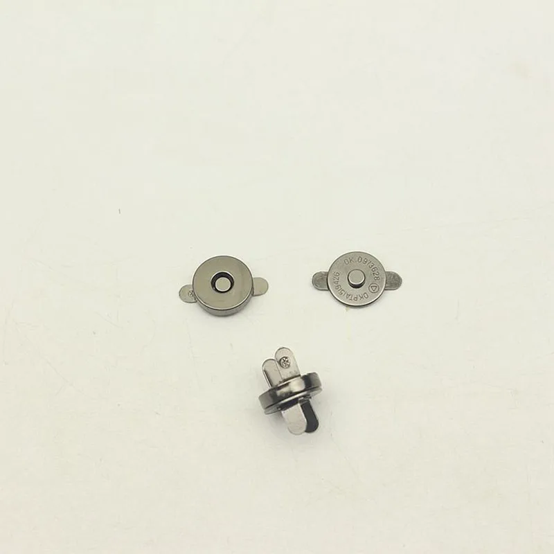 50sets/lot 14mm Magnetic Press Buckle Sew on Metal Magnetic Snaps Button for Overcoat Bag Garment Accessories Scrapbooking DIY