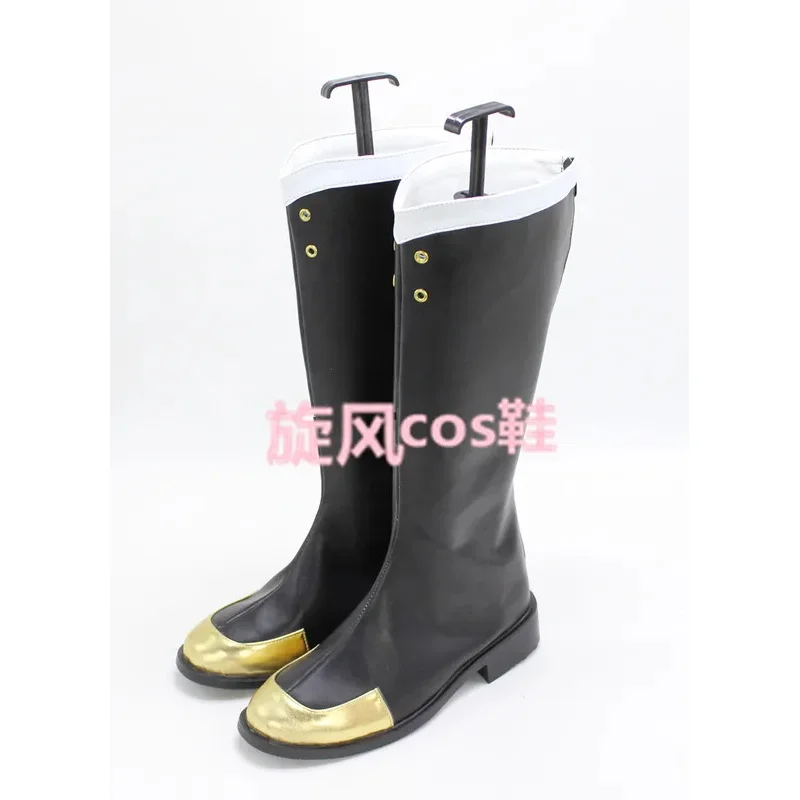 

CyAnime Shinoa Hiiragi обувь для косплея длинные ботинки из искусственной кожи для женщин и мужчин обувь для ролевых игр на Хэллоуин реквизит