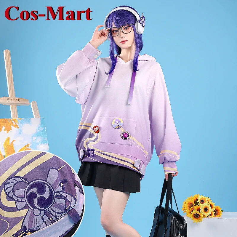 

Cos-Mart Hot Game Genshin Impact Raiden Shogun Cosplay Costume Birthday Party Lovely Uniform Activity Party Role Play Clothing