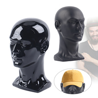 Male Mannequin Head Model 50cm Head Circumference Wig Hair Hat Headset Mannequin Head Display Stand Rack