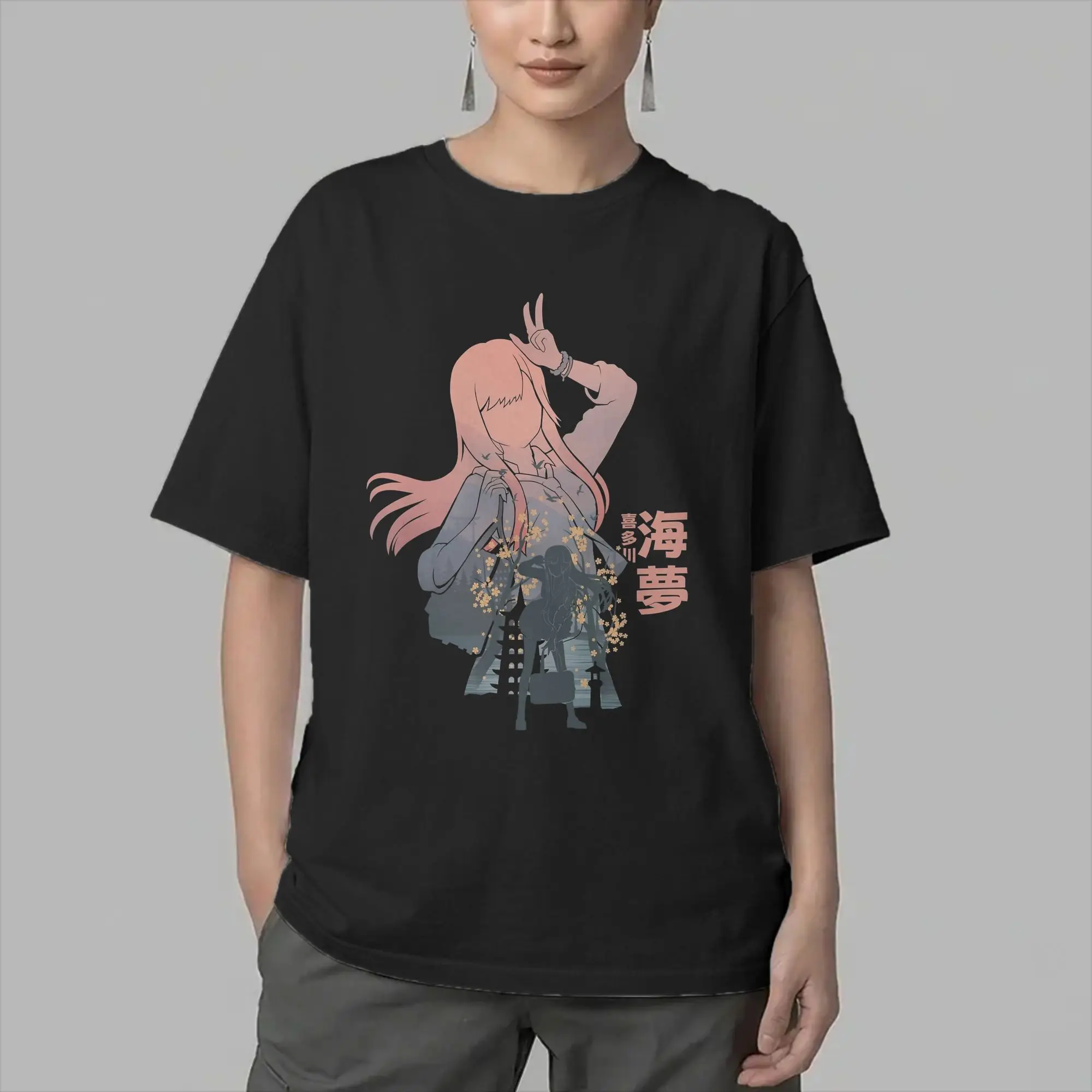 Men's Marin Kitagawa Anime T Shirt Pure Cotton Tops Funny Short Sleeve Round Collar Tees Classic T-Shirt