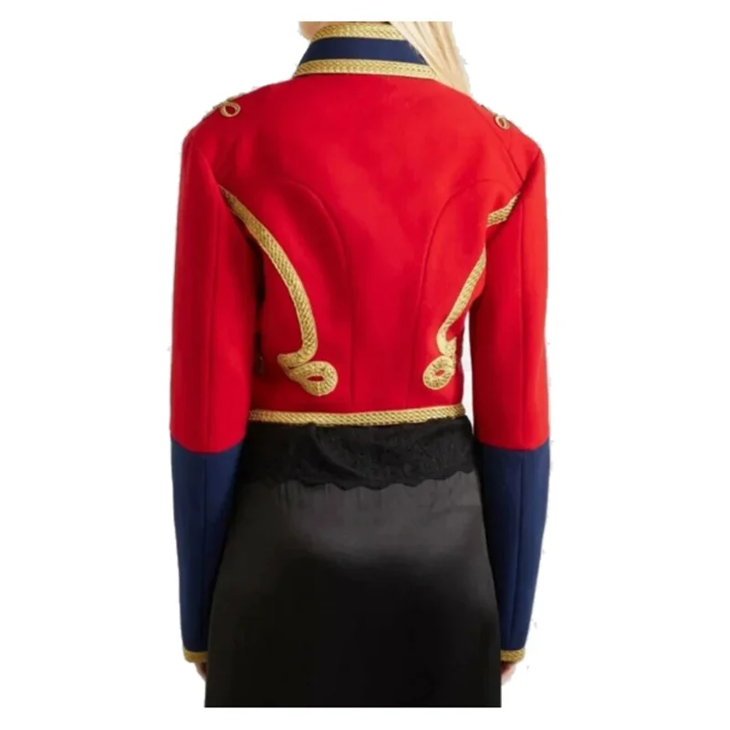 18th Century Hussar Cosplay Costume Red Jacket Victorian Military Red And Blue Jacket Costume Halloween Carnival Clothing