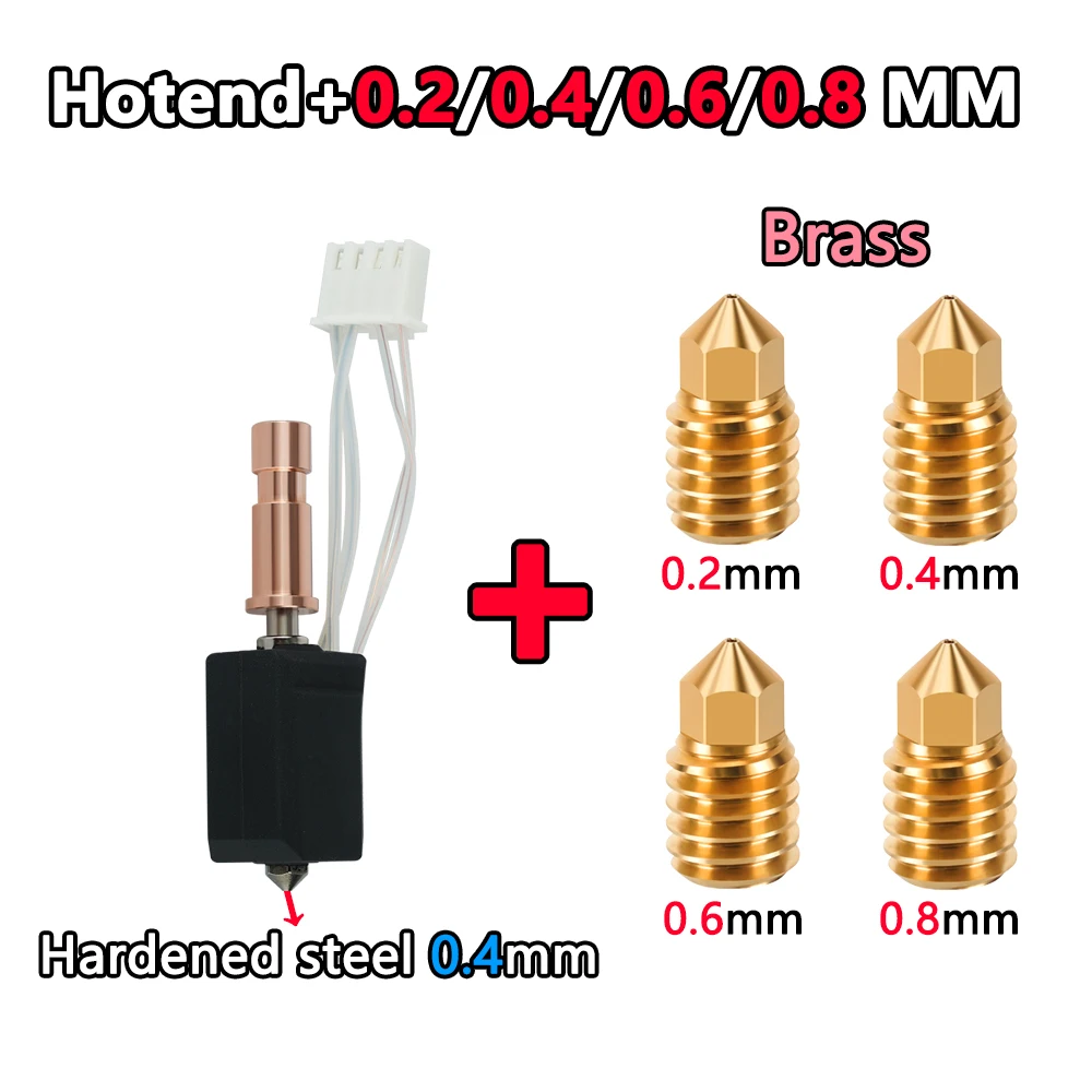 Für Anycubic Kobra S1 Hotend: Neues Upgrade-Keramik-Hotend für Kobra S1 Combo Head S1C, 24V 48W 200K, Schnelle Erwärmung 300 ℃