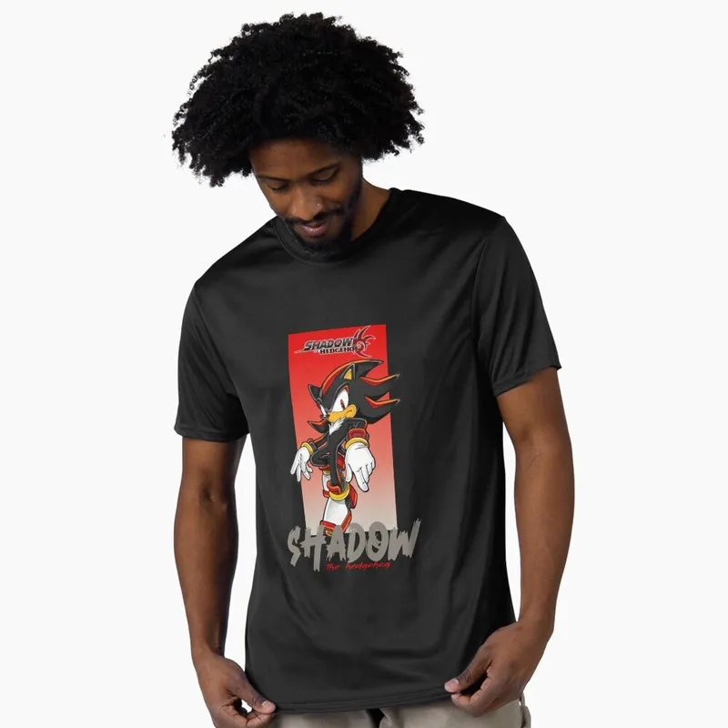90s Cartoon Series Cute Sonic The Hedgehog Shadow Gift t shirt 0603 Vintage Racing Anime Graphic Tee Y2K clothes US Size S-6XL
