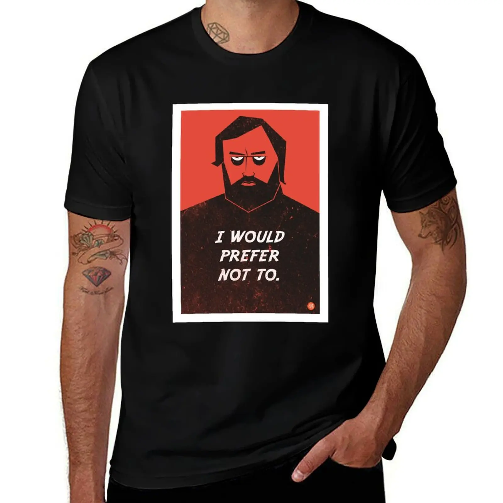 

Slavoj Zizek - I would prefer not to T-Shirt Holiday Casual Short Sleeve Top