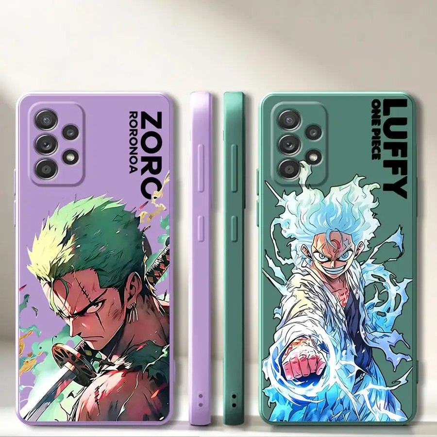 Phone Cover Case for Samsung Galaxy A03 A50 A56 A06 A53 A05 A20s A71 A73 A30s A04 A02s Japanese Ones Pieces Luffy