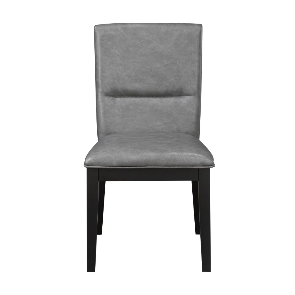 

Amy Faux Leather Side Chair (Set of 2)Gray