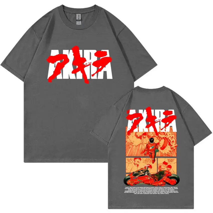 Japanische Science Fiction Cartoon Film Anime Akira Shotaro Kaneda Grafik T Shirts Männer Frauen Baumwolle Vintage Übergroßen T-shirts – Detail 4
