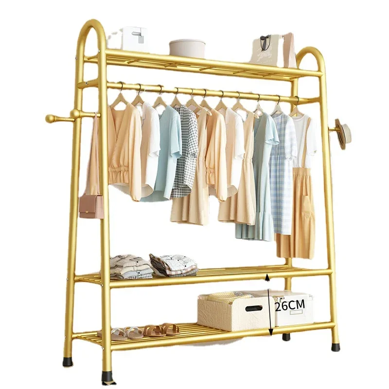 Space Saver Rack Metal Hook Design Entryway Modern Fashion Clothes Rack Shoe Foldable Bedroom Porte Manteau