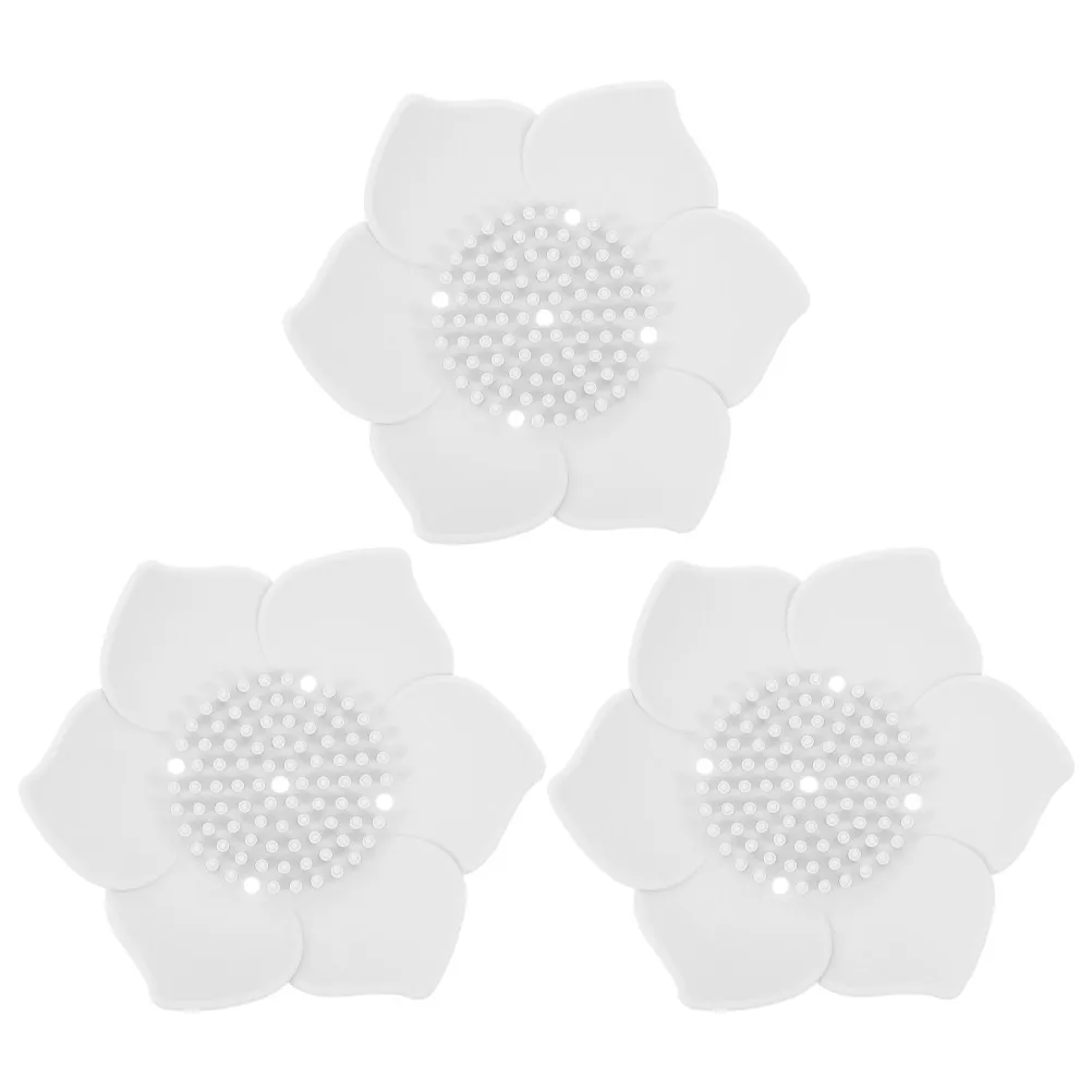 

3Pcs Lotus Leaf Silicone Soap Dish Creative Soap Holder Draining Tray for Bathroom Kitchen Sink Shower Organizer