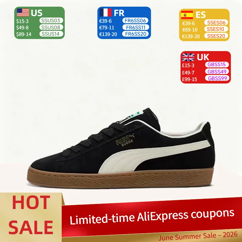 

Puma Suede Classic: Retro, Versatile, Minimalist, and Sophisticated Casual Sneakers for Men and Women – Black 396451-10