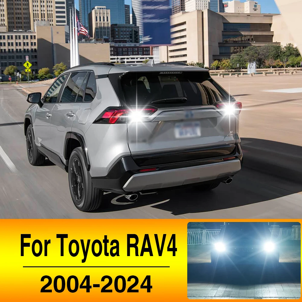 2Pcs T15 921 W16W LED Bulb LED Backup Reverse Reversing Light Bulb White Error Free For Toyota RAV4 RAV 4 2004-2019 2020-2024