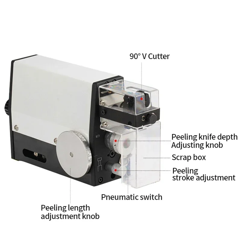 Inductive Wire Stripping Peeling Machine, Portable, Pneumatic, Electric  Stripper, High Accuracy, 3, 4 Square mm, 220V 110V