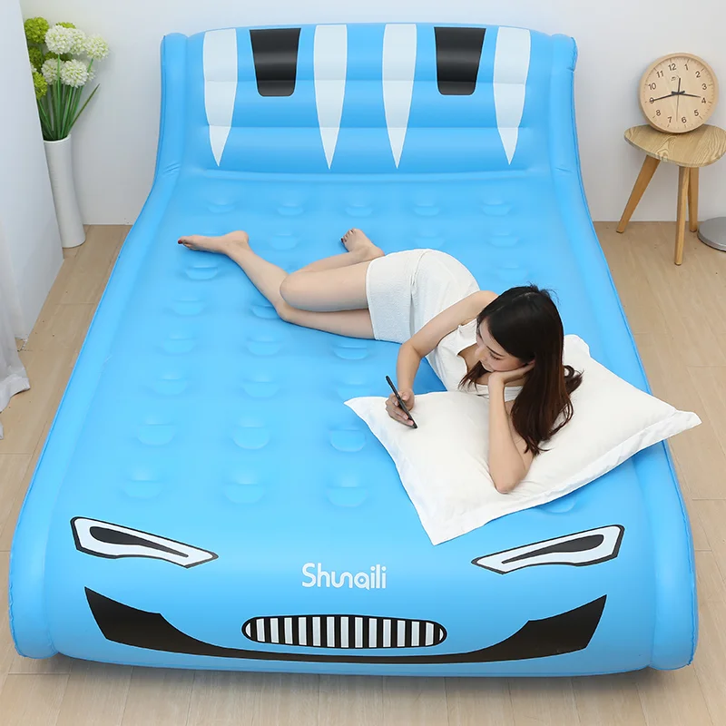 New Arrival Inflatable Home Use Double Person Comfortable Mattress Thickened Portable Air Bed Outdoor Lazy Mat