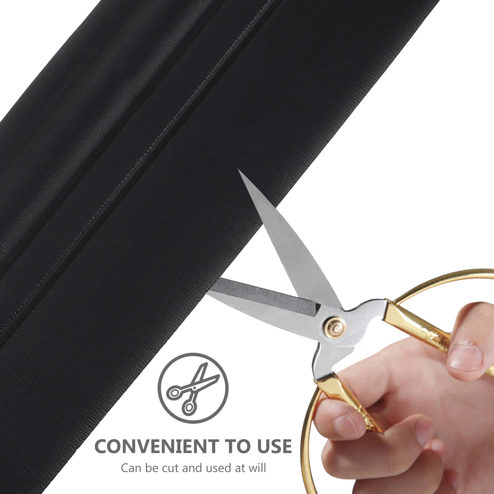 1 لفة 2 متر ذاتية اللصق اللوح صب مرنة قشر عصا تقليم ل جدار الطابق المطبخ الحمام ديكور Nbr المواد #2