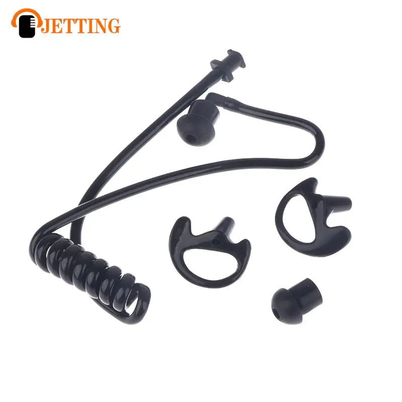 Spring Air Tube Replacement Walkie Talkie Earphone Coil Acoustic Air Tube Earplug Replacement For Radio Earpiece Headset New