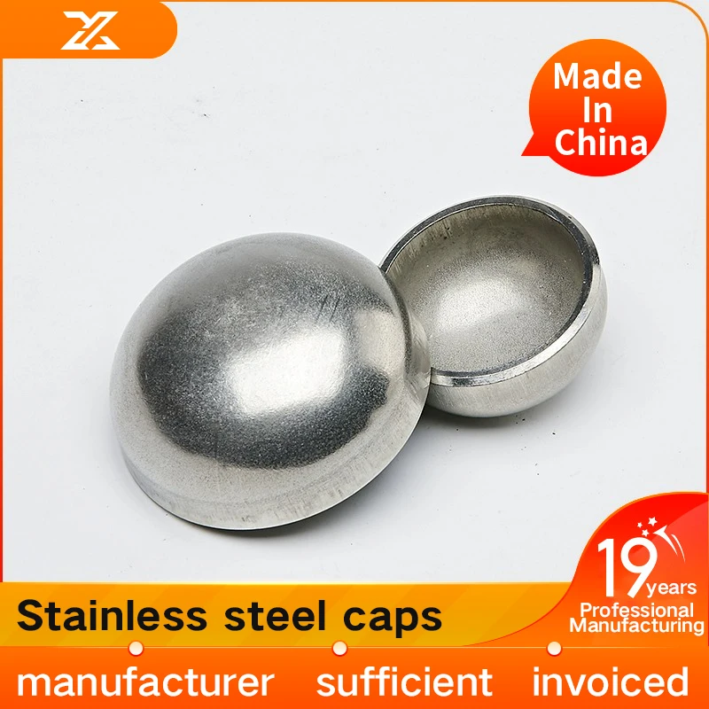 304 stainless steel elliptical head stamping welding head thick elliptical head pipe cap head Φ 32-300