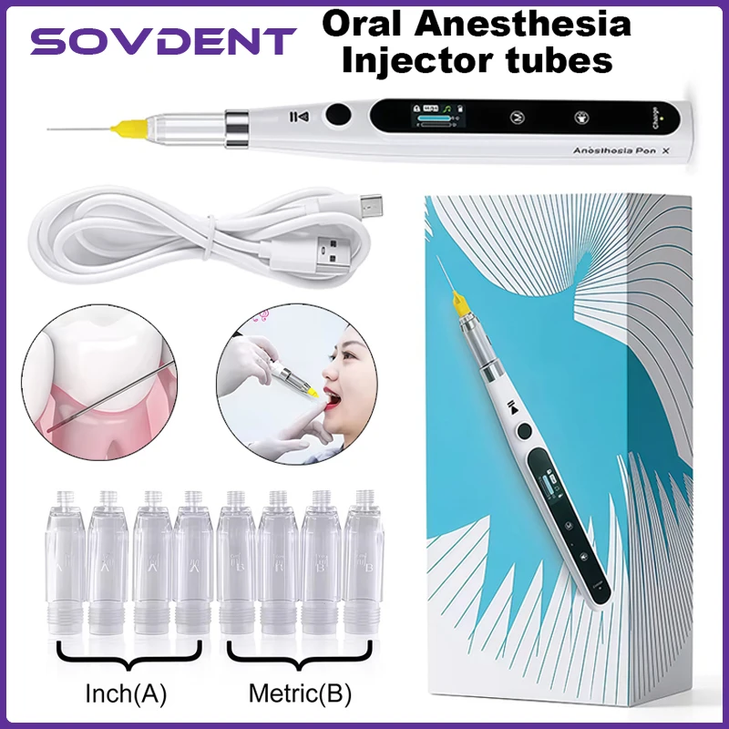 1Set Dental Oral Anesthesia Injector Portable Painless Wireless Local Anesthesia with Operable LCD Display Dental Instruments