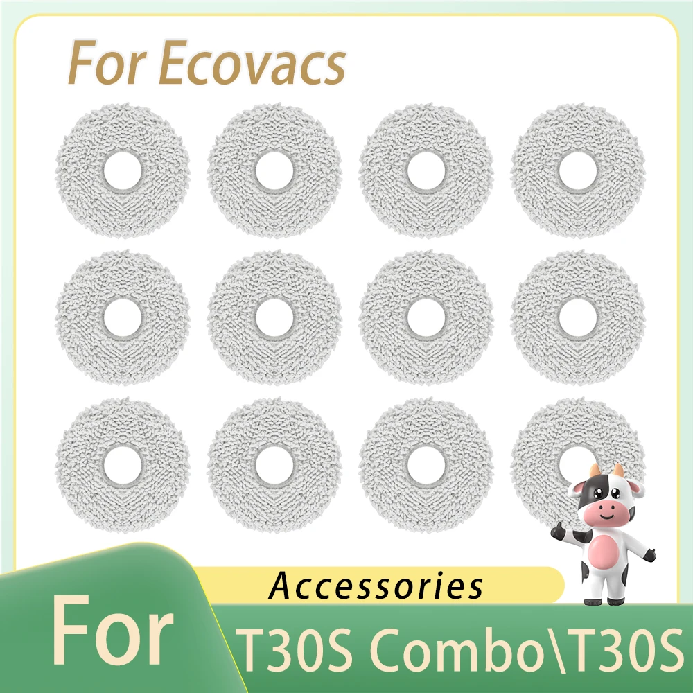 Nakładki do mopa do Ecovacs T30S Combo\\T30S\\T30 Pro omni\\T20\\T10\\X1 omni część materiały eksploatacyjne ściereczka do mopa akcesoria do odkurzacza