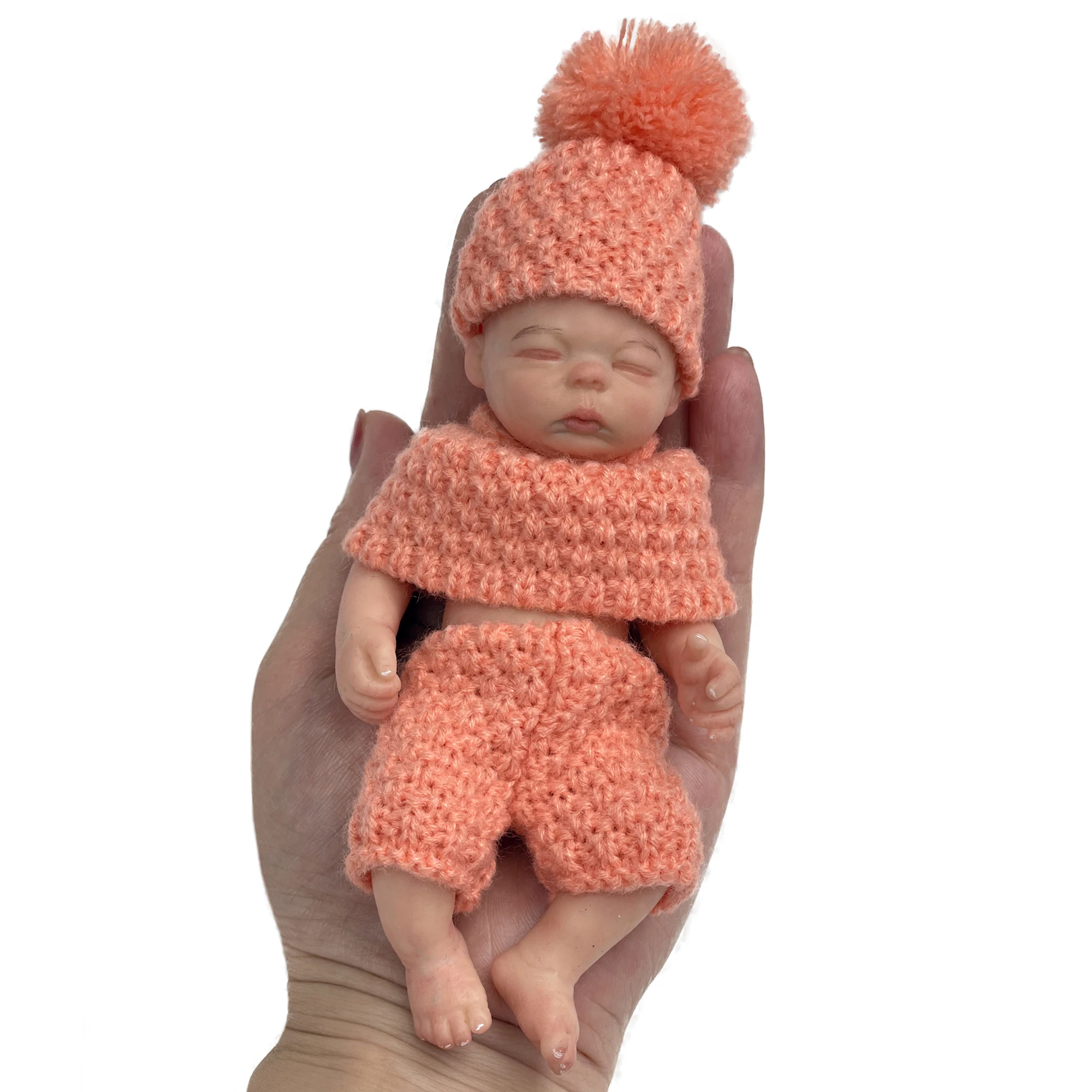 

Bebe Reborn Reallista 15cm Mini Solid Silicone Reborn Dolls Artist Painted Reborn Baby Doll Bebe Reborn Corpo De Silicone