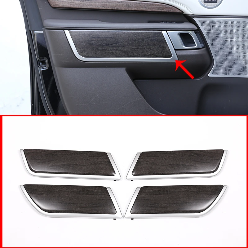

4PCS For Land Rover Discovery 5 LR5 2017 2018 L462 Oak Grain Style ABS Door Decoration Strips Trim Auto Replacement Parts