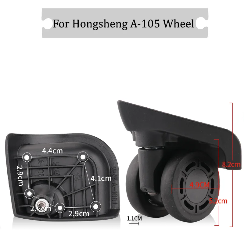 

Suitable For Hongsheng A-105 Universal Wheel Silent Wheel Luggage Anti-wear Wheels Replaceable Wheels Flexible Rotation Wheels