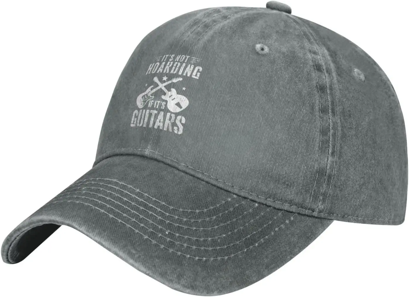 Guitar Lovers Hat It's Not Hoarding If It's Guitars Hat Trucker Hats Baseball Cap Adjustable Sports Unisex Caps