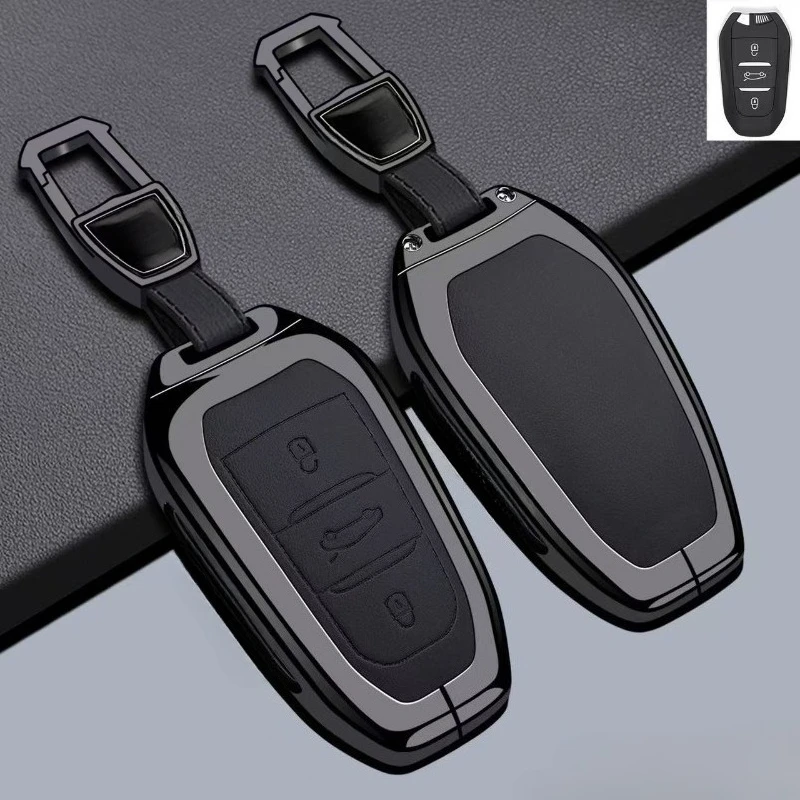 

Premium Zinc Alloy Key Cover Case for Citroen C5 Aircross/C5 X/C4L/C3L/C6 / C3XR / C4 Aircross (2024) - Protective Key Fob Shell