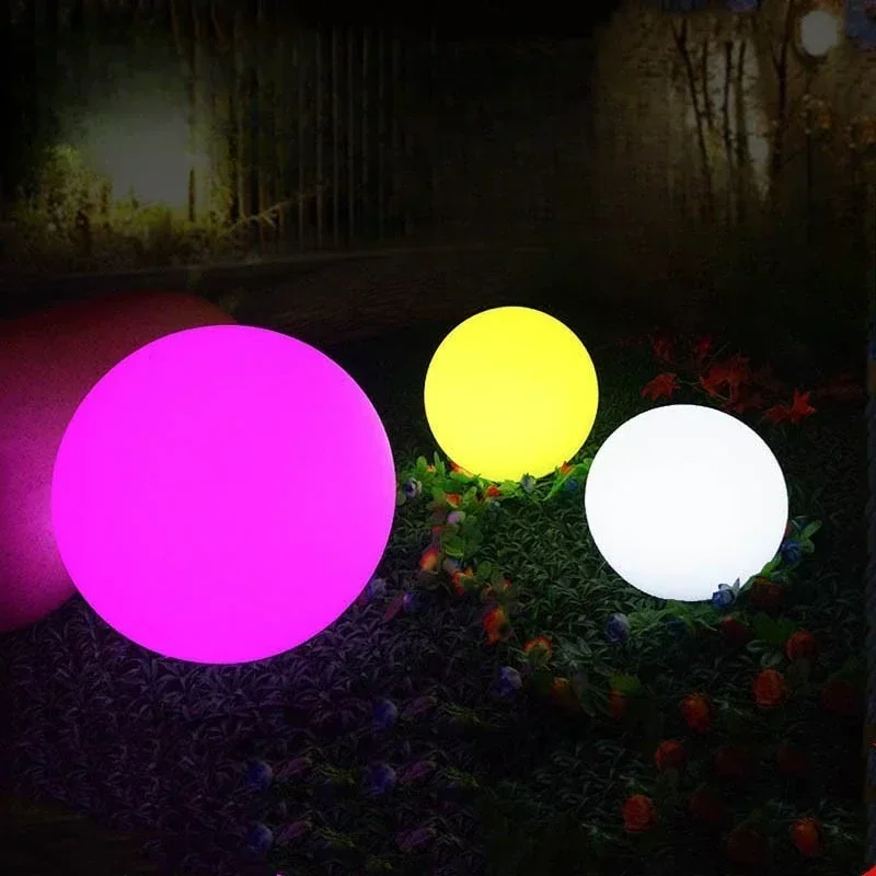 

LED outdoor landscape light, luminous ball, remote control, colorful lawn, courtyard floor decoration