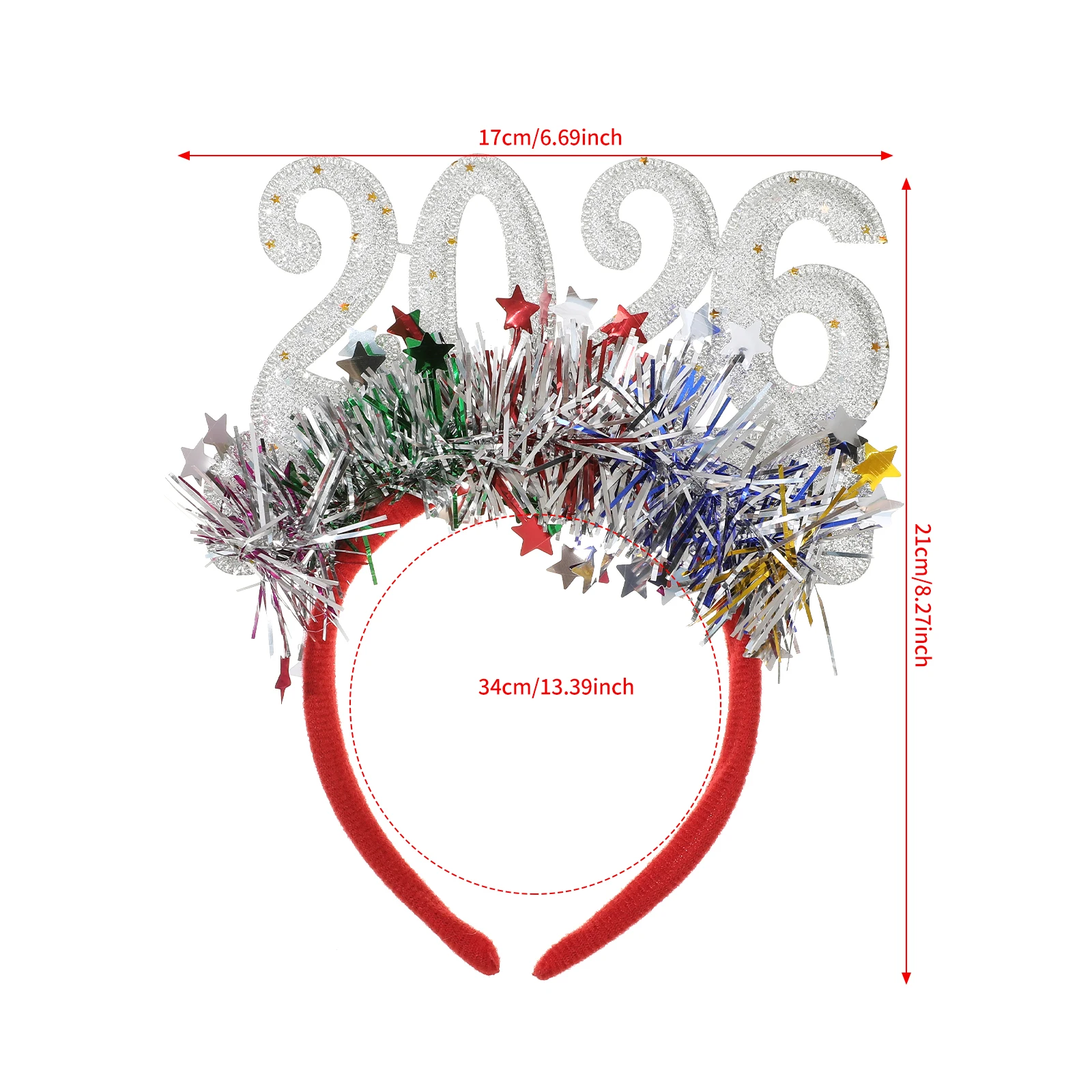 AWAYTR عيد الميلاد 2026 الترتر رباط شعر النساء البلاستيك المشارب الفتيات الشعر هوب واسعة حافة عقال إكسسوارات الشعر هيرباند جديد