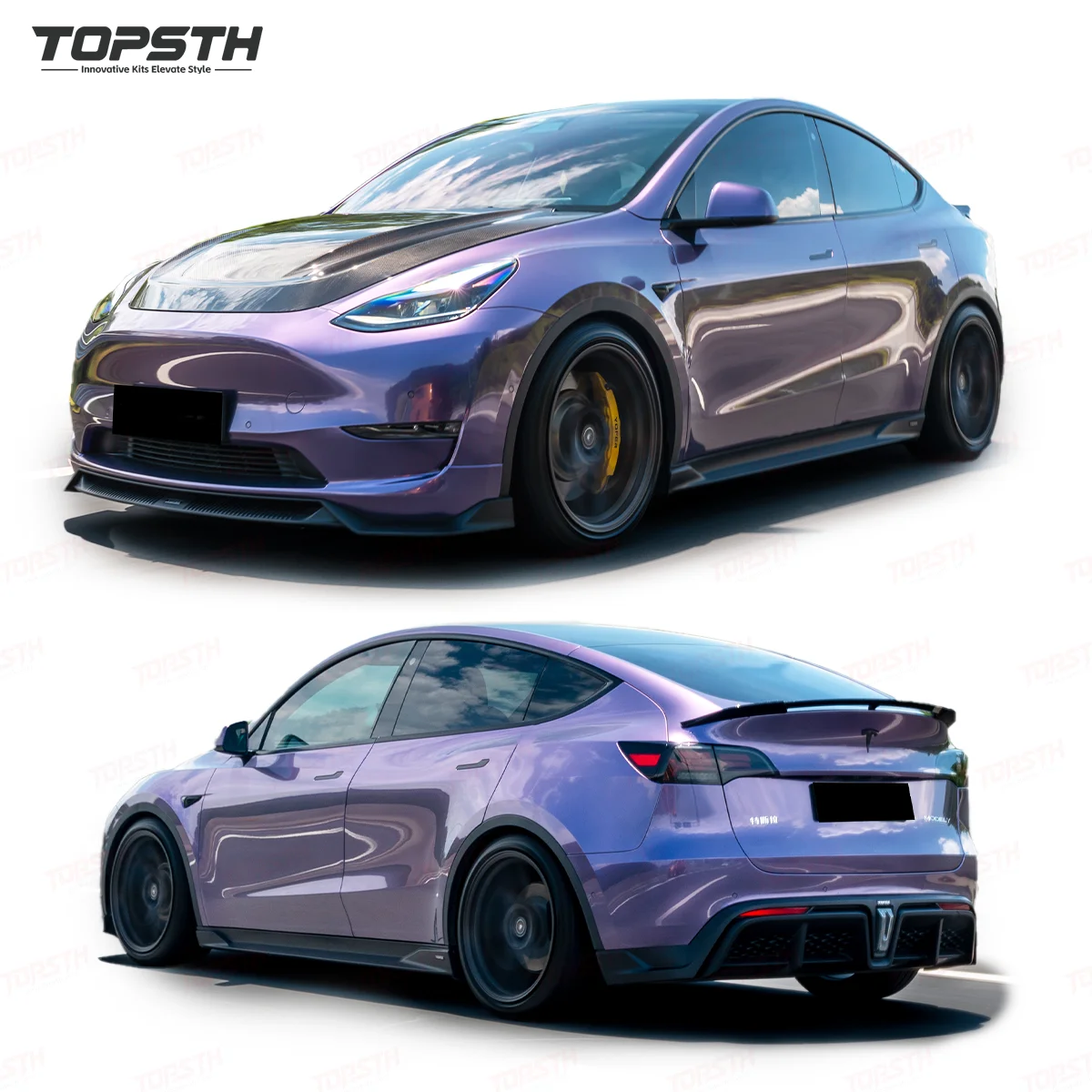 For Tesla 2019-2024 Model Y Performance Upgrade and Stylish Design Car Accessories ABS Body Kit YF Style Bumper New Condition