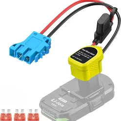 Power Wheels Adapter for Ryobi 18V Li-ion Battery Adapter with Fuse &Wire Connector Compatible with Peg-Perego Kids Ride-on Toy