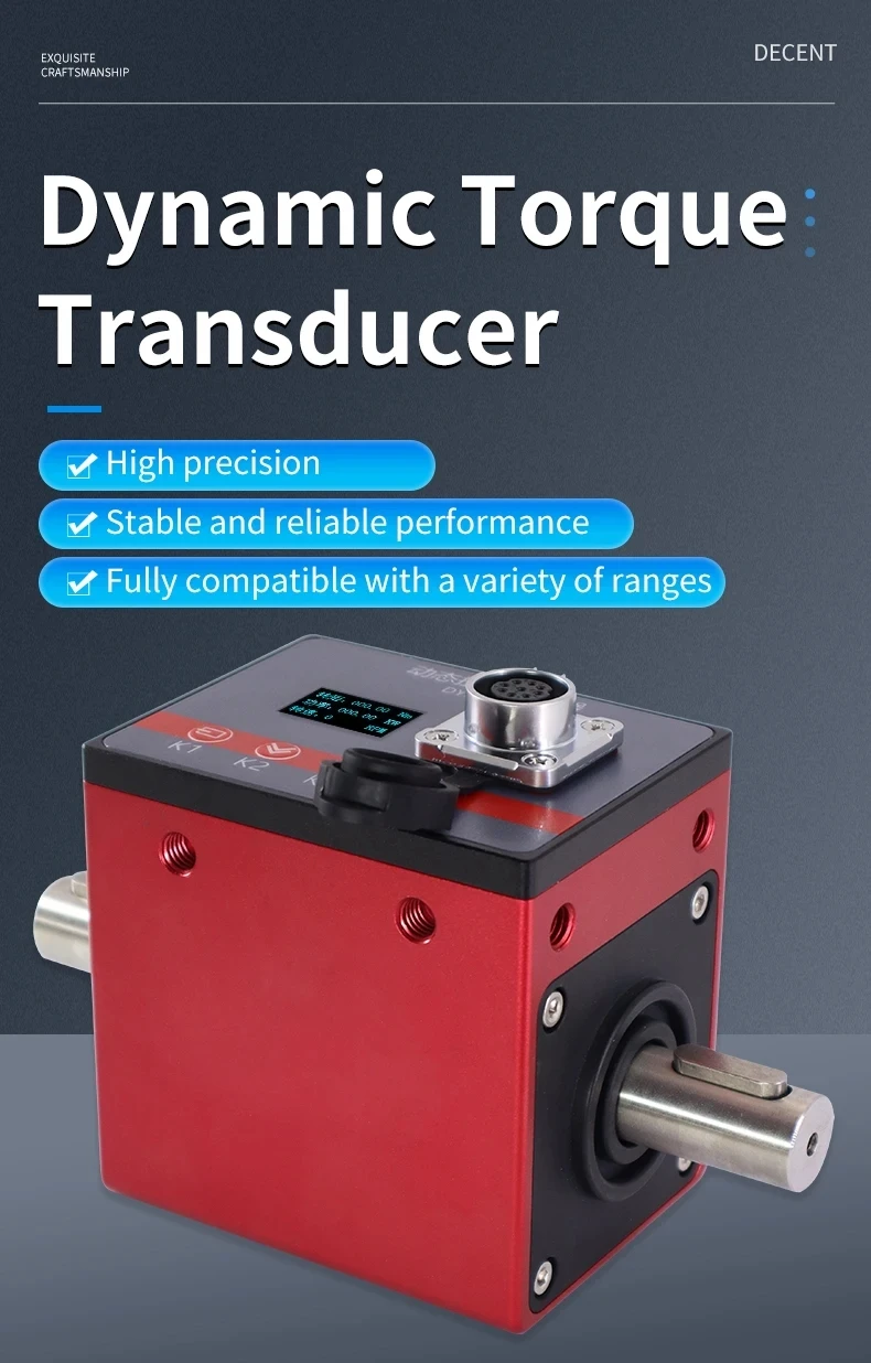 

Rotary Torque Sensor with Built-in OLED Display Dynamic Torsion Test Power Measuring Instrument Transducer for Motor Speed Force