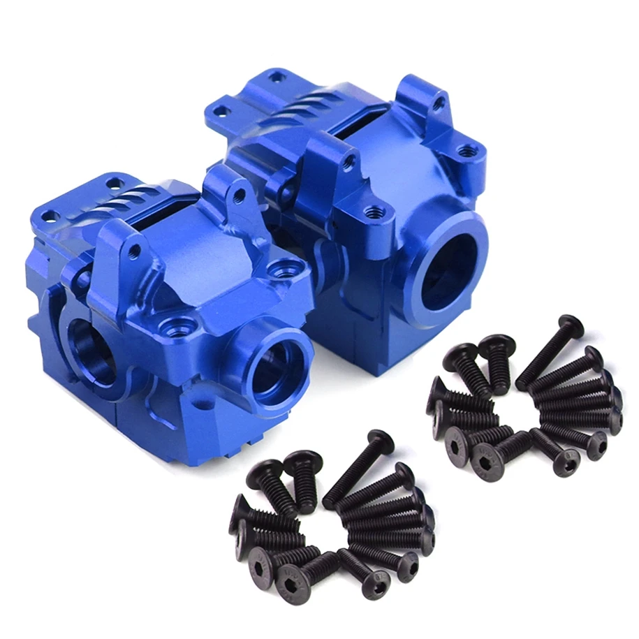 Metalen Versnellingsbak Voor En Achter Differentiële Behuizing 6880 6881 Voor 1/10 Traxxas Slash 4X4 Vxl Rustler Stormloop Hoss Upgrade-Onderdelen