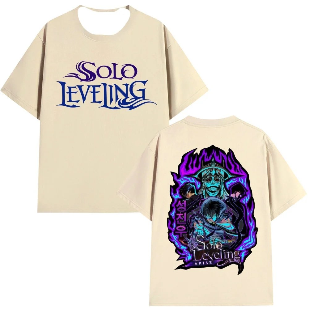 

New T-shirt Anime I Fight Monsters Alone Upgrade To Large 3D Printing Trendy Street Adult Men and Women Summer Versatile Trendy