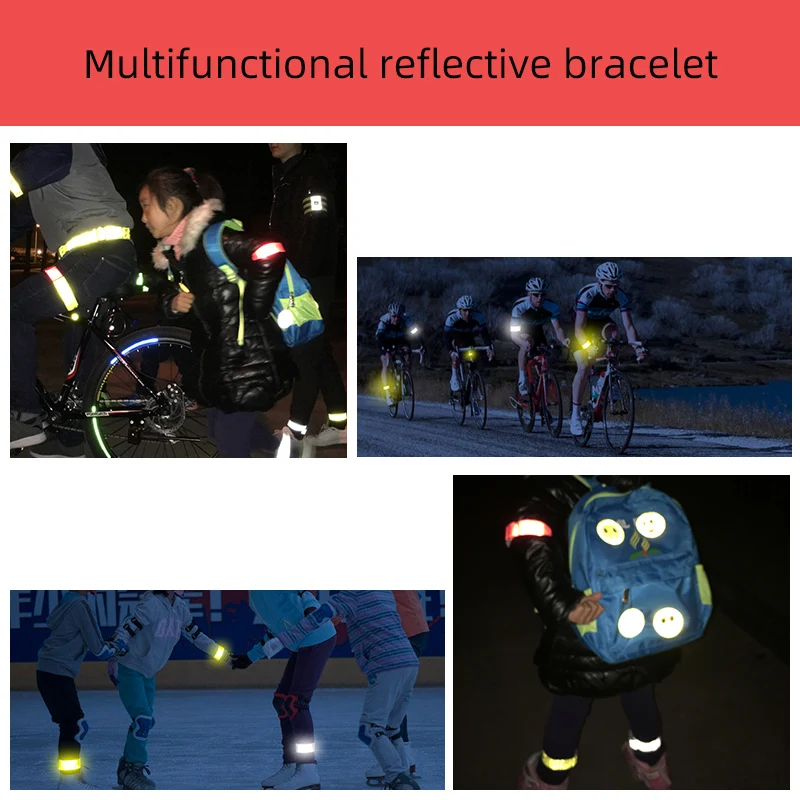 10Pcs 41CM Bracelets First Aid Rescue Response Triage Classification Immediate Delayed Treatment Reflective Band Wristband