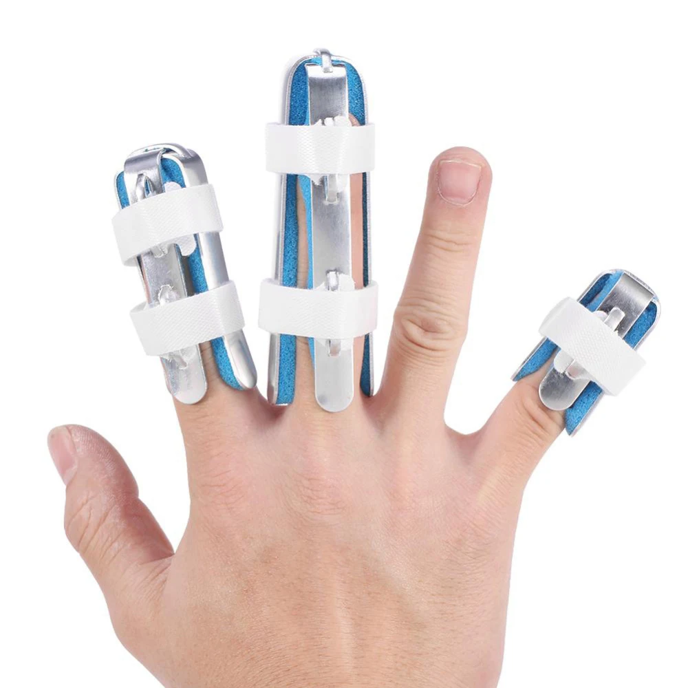 3 Sizes Finger Brace Support Posture Corrector Aluminium Finger Hand Splint Recovery Injury Pain Bending Deformation Correction