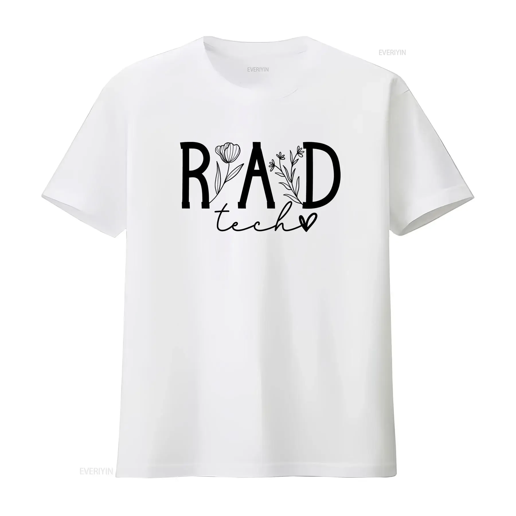 RAD Teach T Shirt Radiology Squad Radiologist for Nurse Cute Technician vintage Washed Breathable Soft streetwear homme
