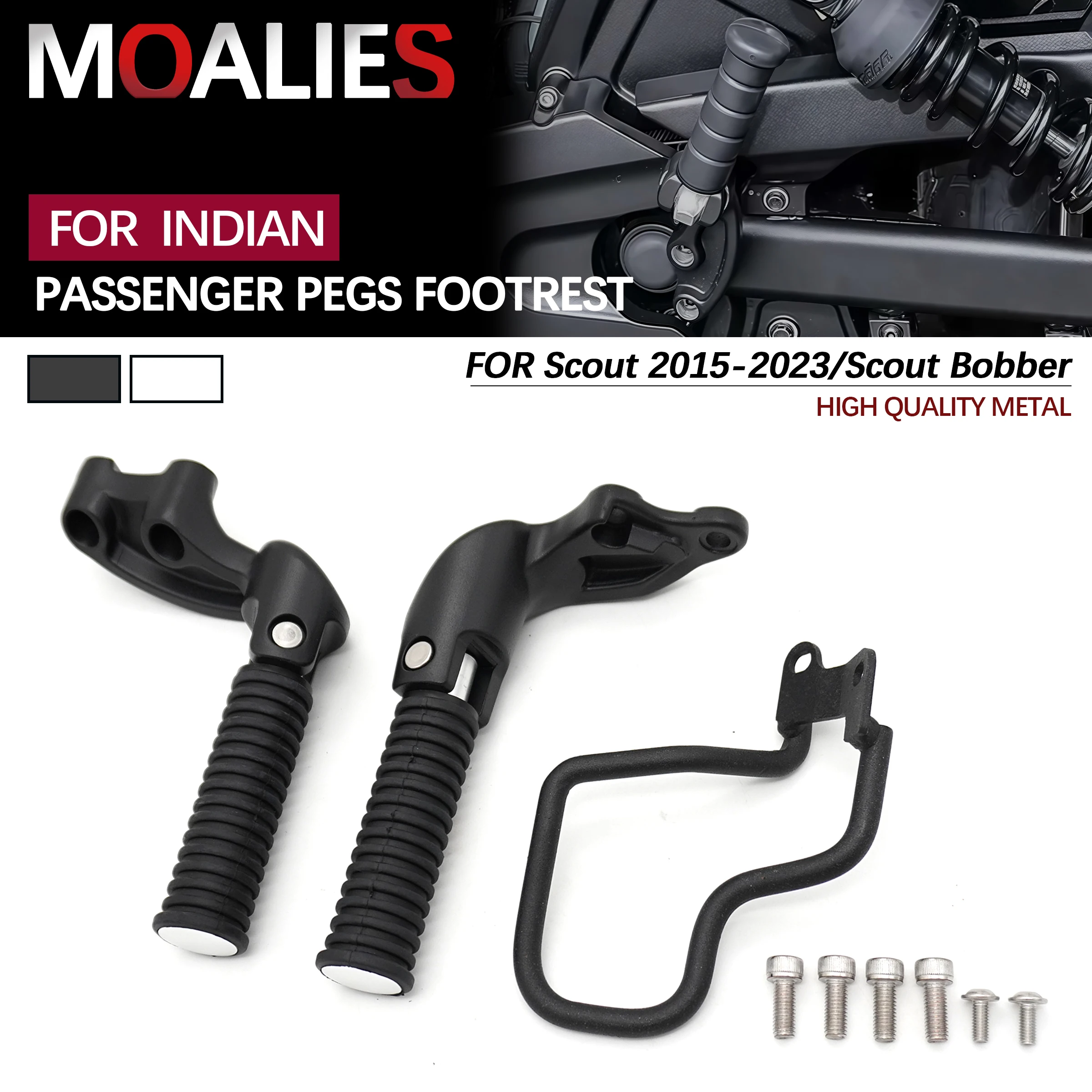 

Для Indian Scout Bobber Rogue Sixty Twenty ABS 2015-2023 мотоциклетная подставка для ног, пассажирские колышки, напольные доски, задняя подставка для ног, комплект педалей