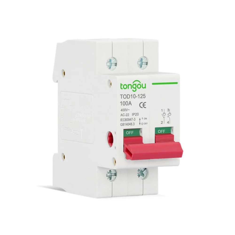 2P 63/100/125A مفتاح العزلة الكهربائية حالة الجهد العالي قطع الاتصال التلقائي قطاع دارة لعزل الدائرة