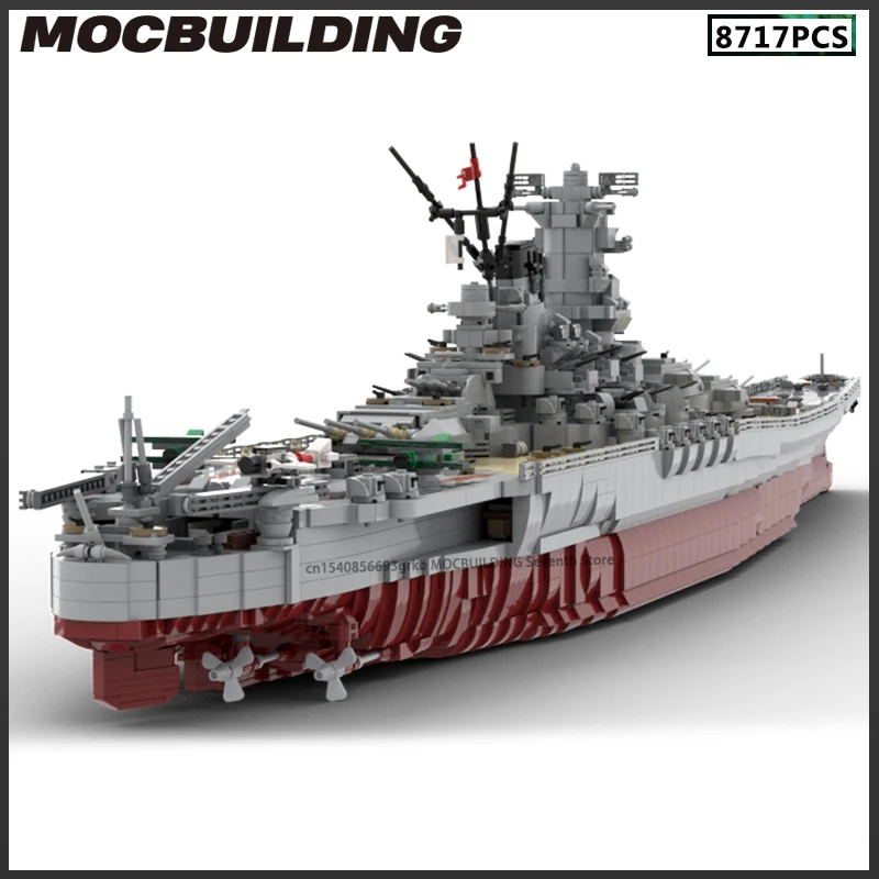 مقياس 1:200 MOC اللبنات سلسلة يو اس اس اس نموذج IJN ياماتو سفينة حربية لتقوم بها بنفسك تجميع التكنولوجيا الطوب مجموعة الهدايا الإبداعية