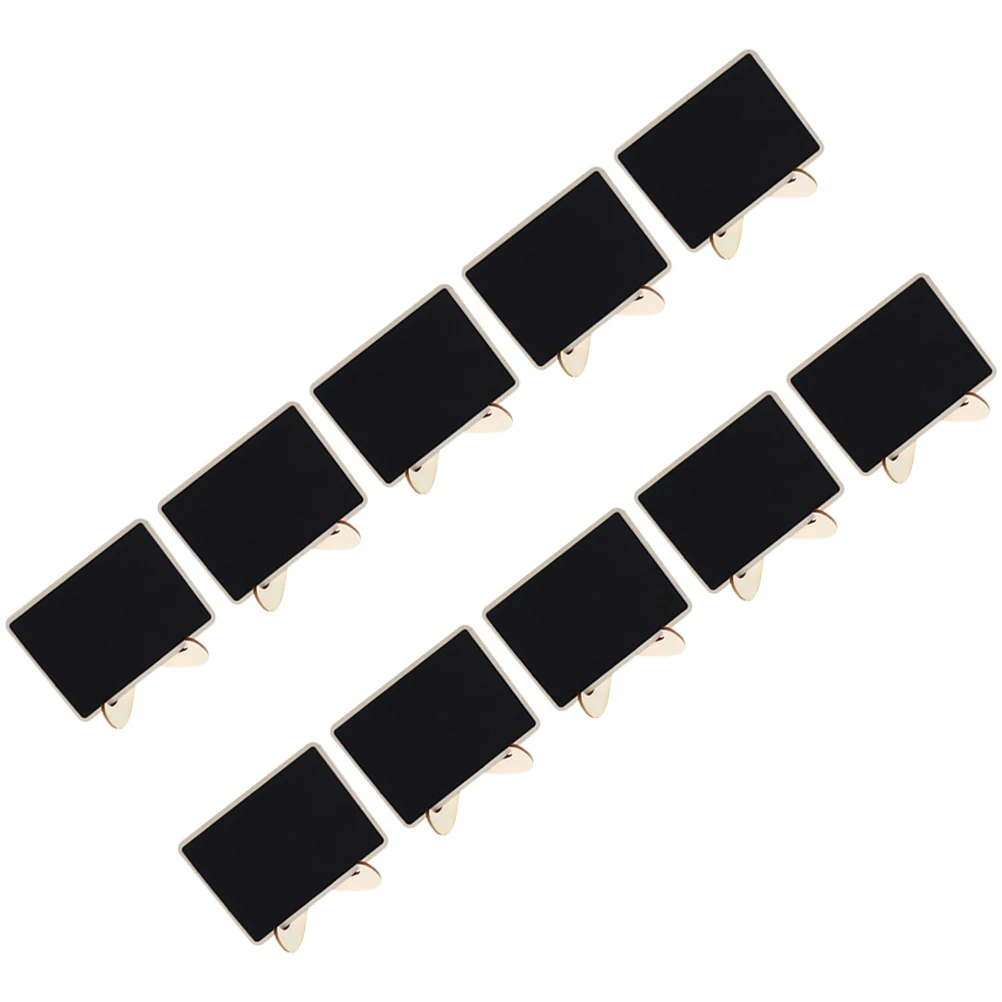 

10 Pcs Wooden Small Blackboard with Easel Office Desk Decor Notice Boards for Kitchen Decorative Message