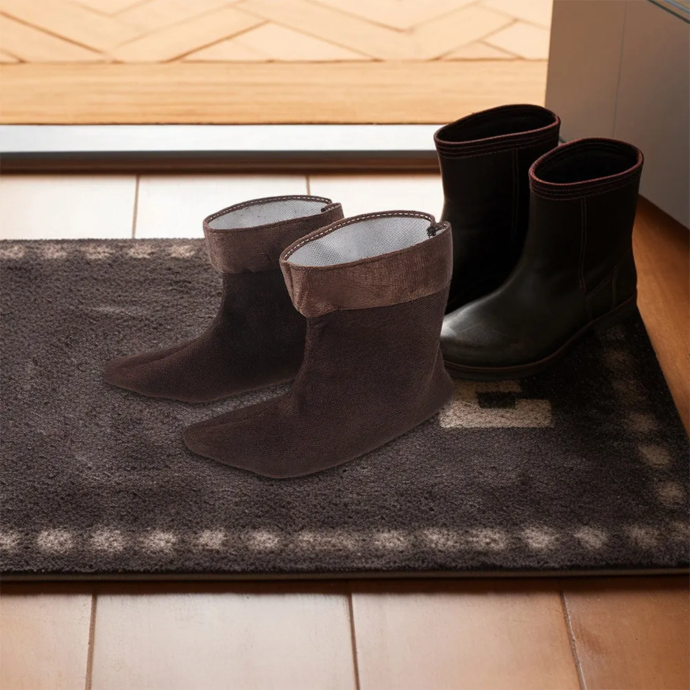 

1Pair Fleece-Lined Boot Inserts Soft Comfortable Thermal Liners for Rubber Rain Boots Winter Hunting Boots Size 43-45