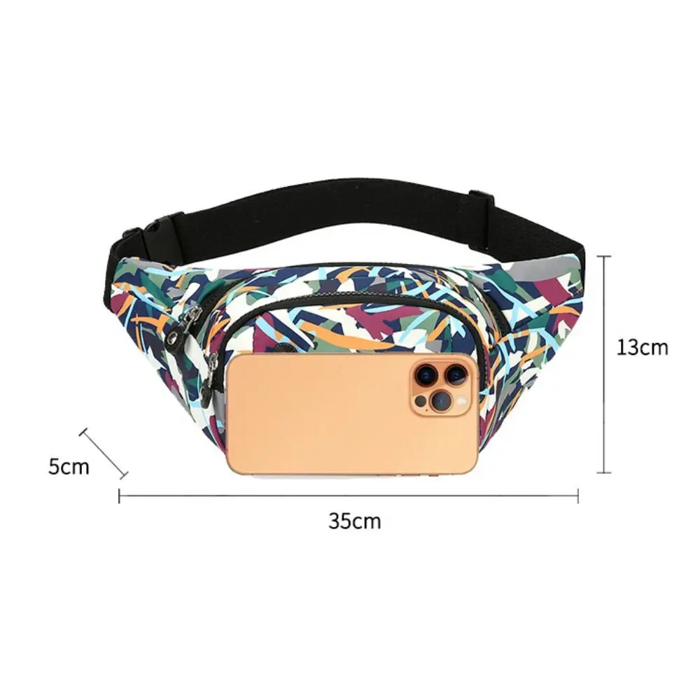 Women Men Breast Package Waterproof Outdoor Sports Bag Nylon Pouch Waist Bag Fanny Pouch Crossbody