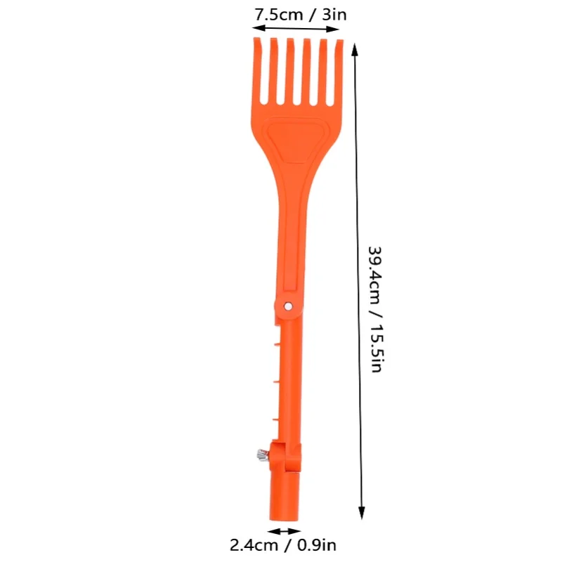 Gutter Cleaning Tool Multifunctional ABS Rotatable Handle Rake For Roof Hard To Reach Areas Leaf Removal